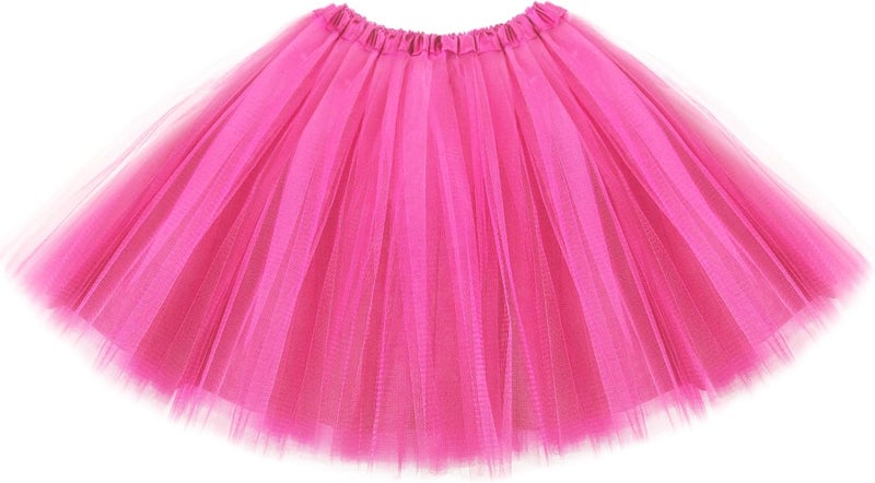 Lainlight Store Tutus for Women, Adult Tutu Skirts for Women 4 Layered Classic Elastic Tulle Tutu Skirts Party Festival Running - Image 1